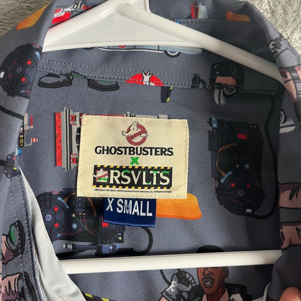 Rsvlts Ghostbusters Ain't Afraid Button Down Shor… - image 7